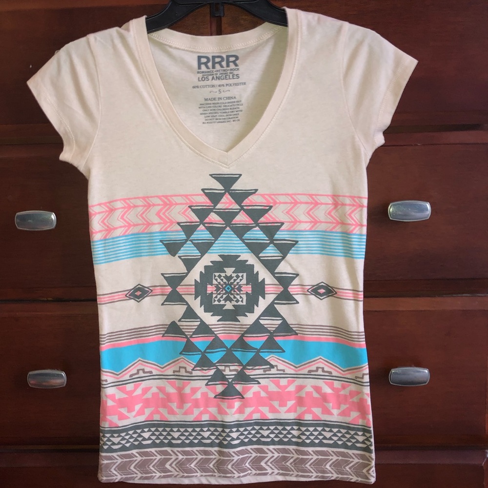 RRR (Romance•Retro•Rock) Aztec print shirt